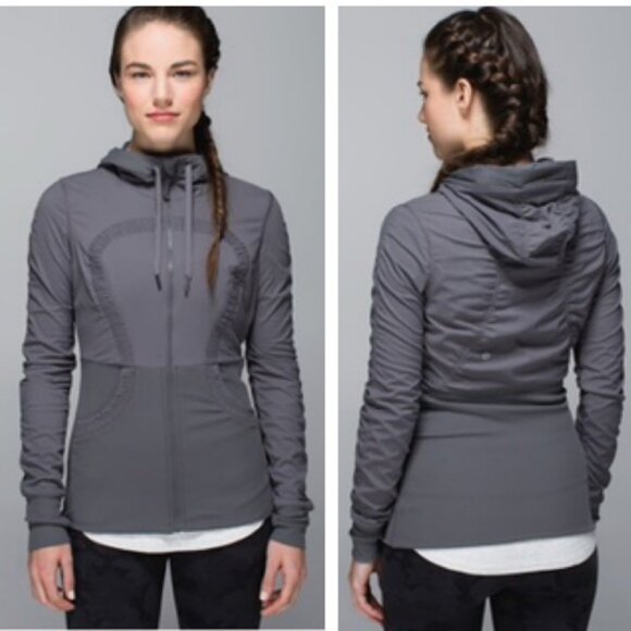 Lululemon Reversible Dance Studio Jacket III Swift Hoodie Jacket Full Zip Hood 4